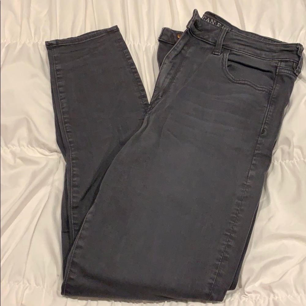 American Eagle High Rise Grey Jeggings